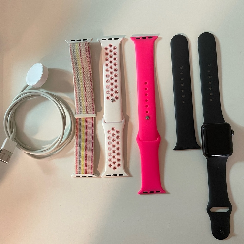 apple watch with additional bands